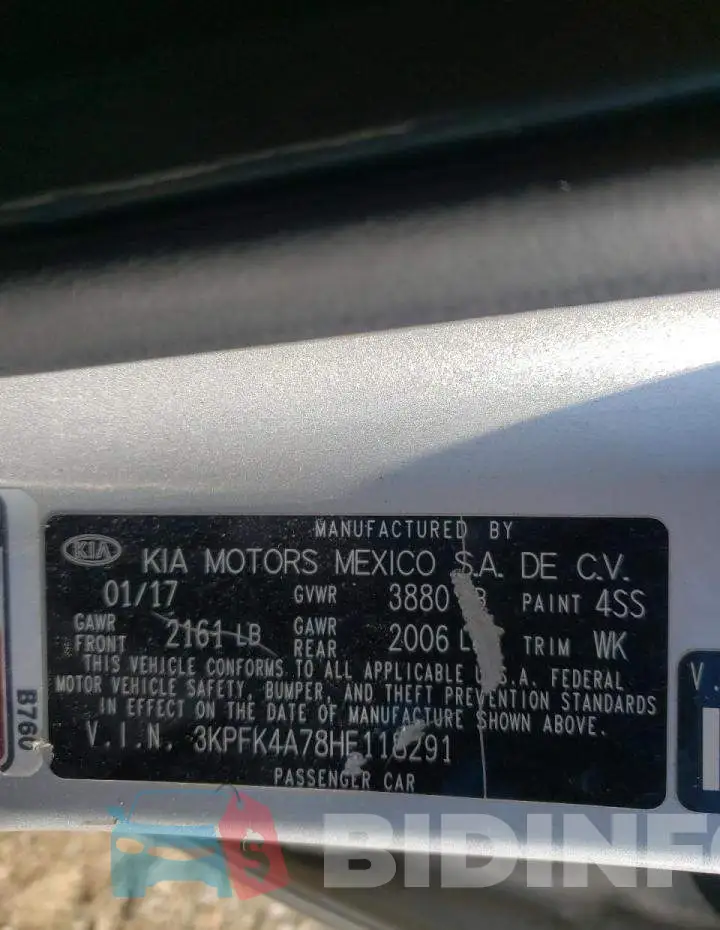 3KPFK4A78HE118291 Photo# 10