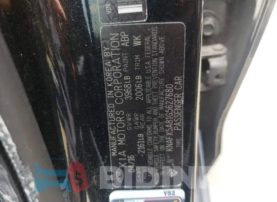 KNAFX5A81G5627680 Photo# 10