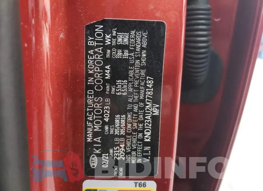 KNDJ23AU2M7781487 Photo# 10