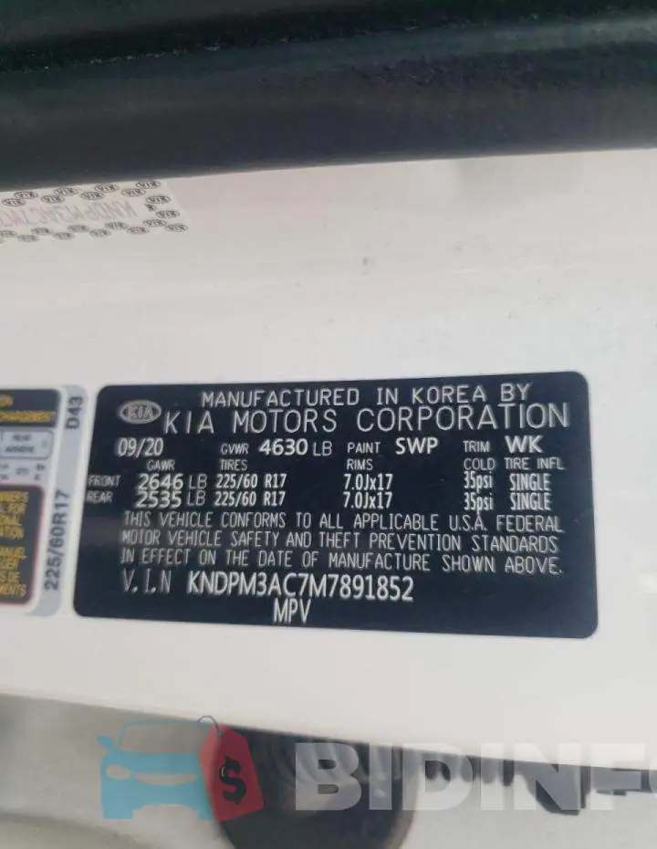 KNDPM3AC7M7891852 Photo# 10