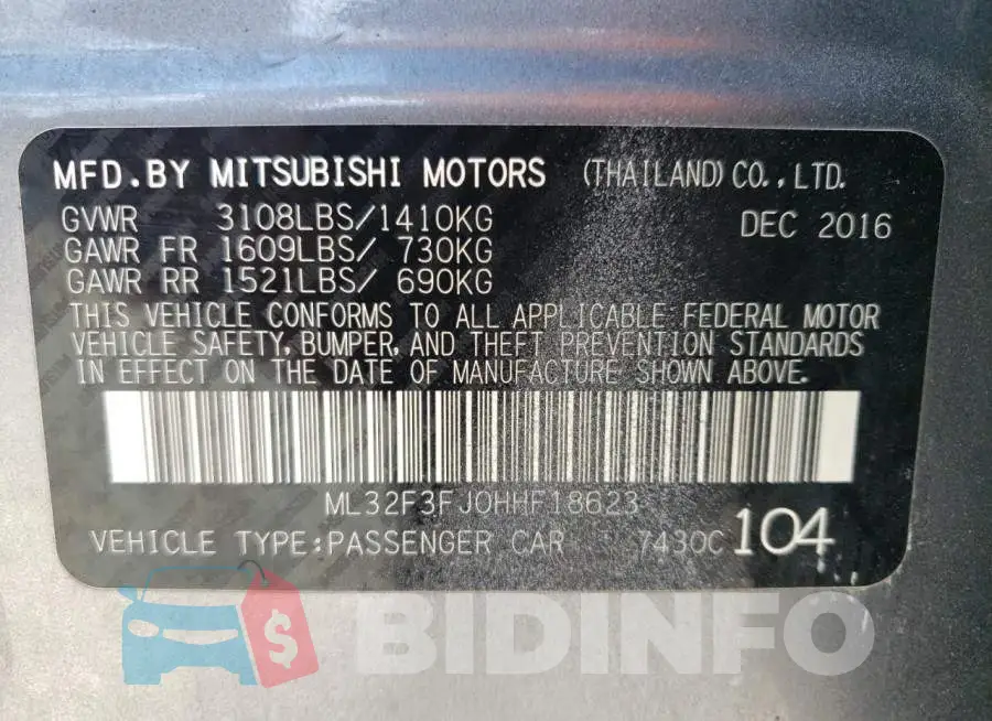 ML32F3FJ0HHF18623 Photo# 10