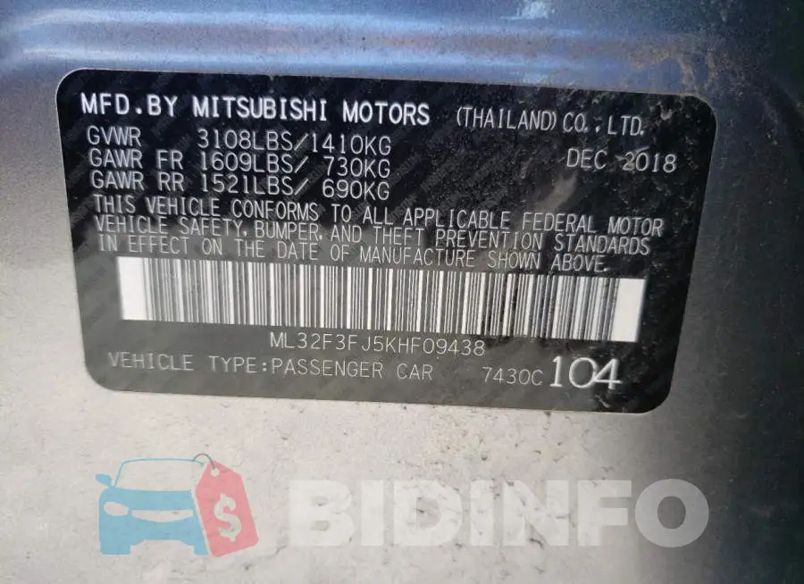 ML32F3FJ5KHF09438 Photo# 10