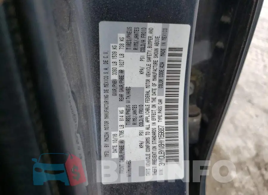 3MYDLBYV8HY159887 Photo# 10