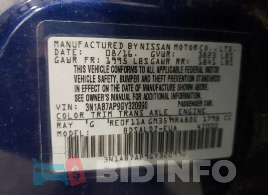 3N1AB7AP9GY320990 Photo# 10