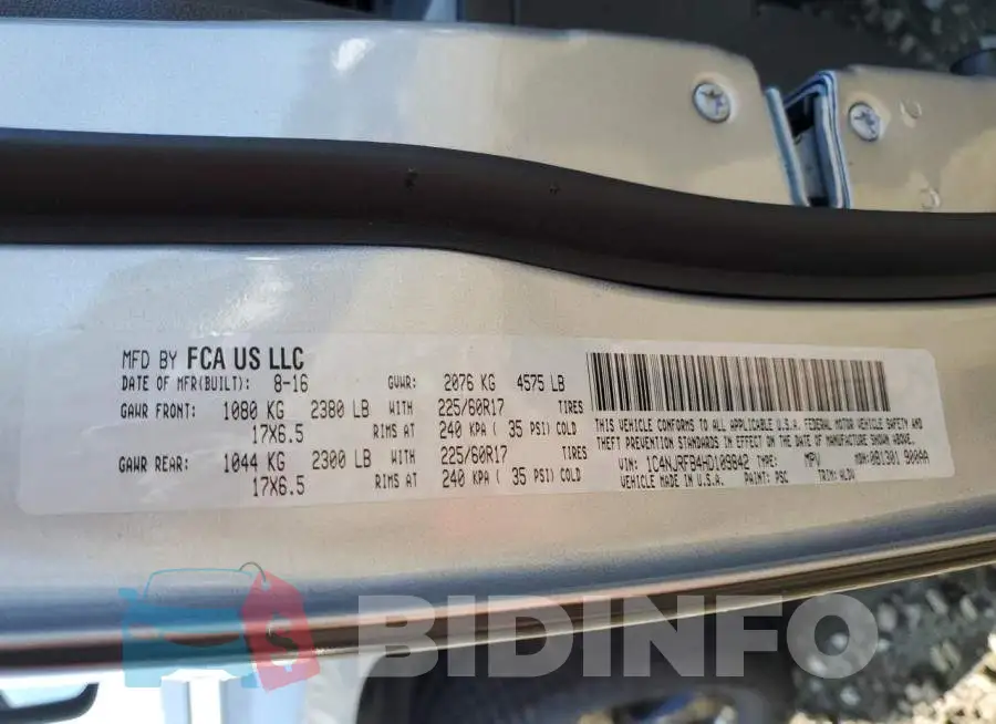 1C4NJRFB4HD109842 Photo# 10