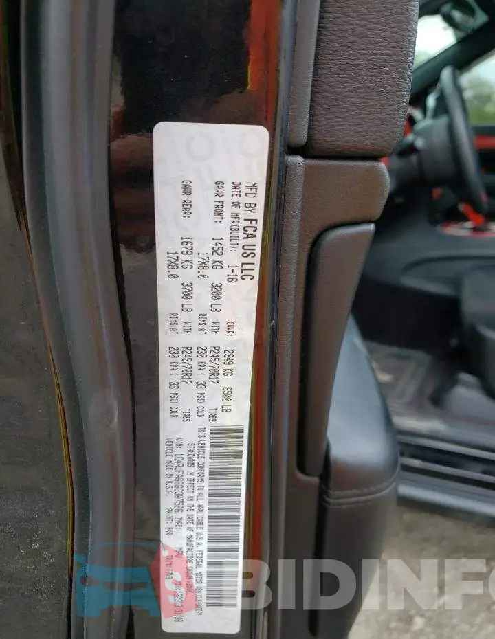 1C4RJFAG6GC307586 Photo# 10