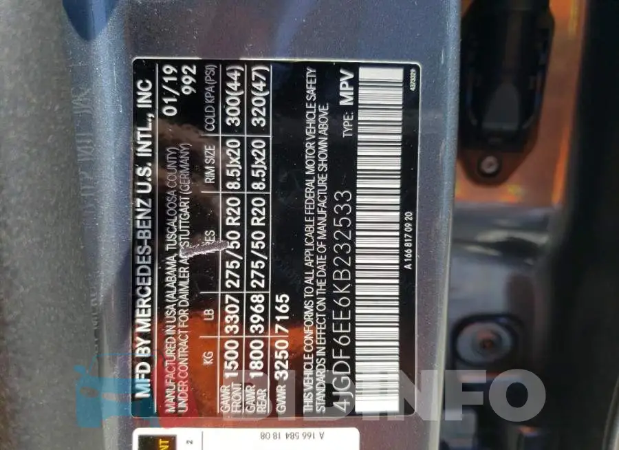 4JGDF6EE6KB232533 Photo# 10