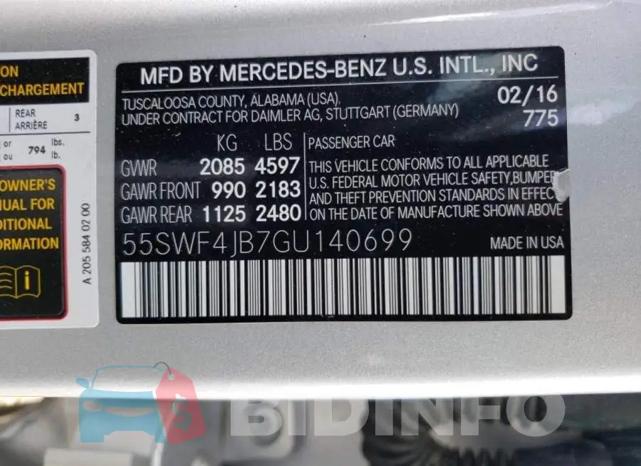 55SWF4JB7GU140699 Photo# 10