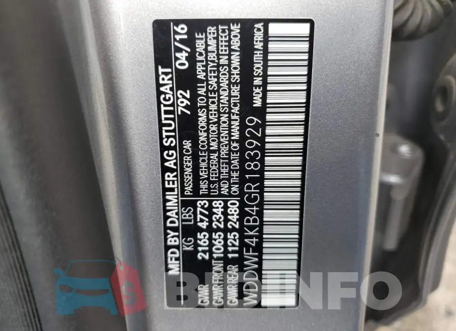 WDDWF4KB4GR183929 Photo# 10