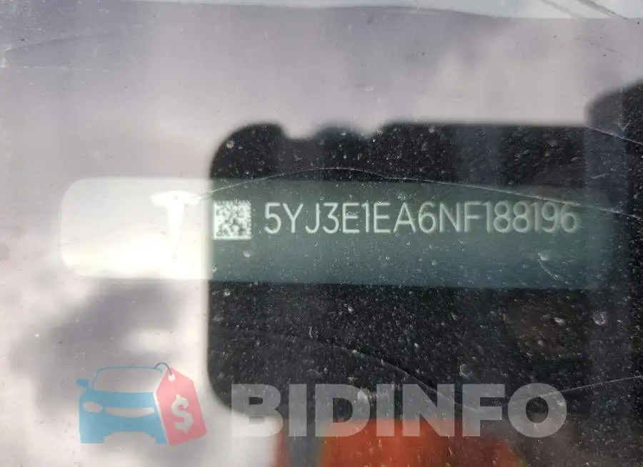 5YJ3E1EA6NF188196 Photo# 10