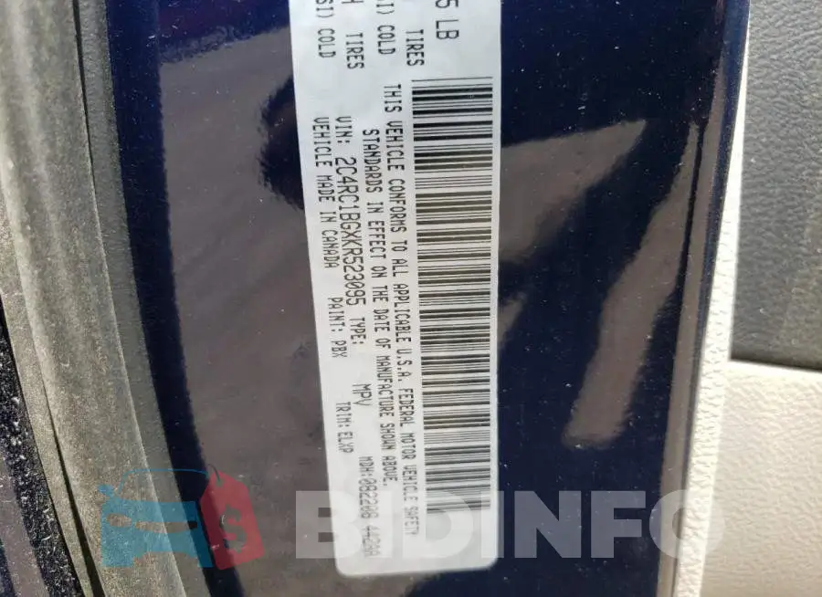 2C4RC1BGXKR523095 Photo# 10
