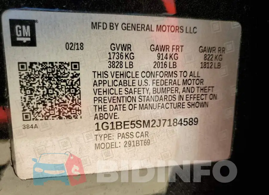 1G1BE5SM2J7184589 Photo# 10