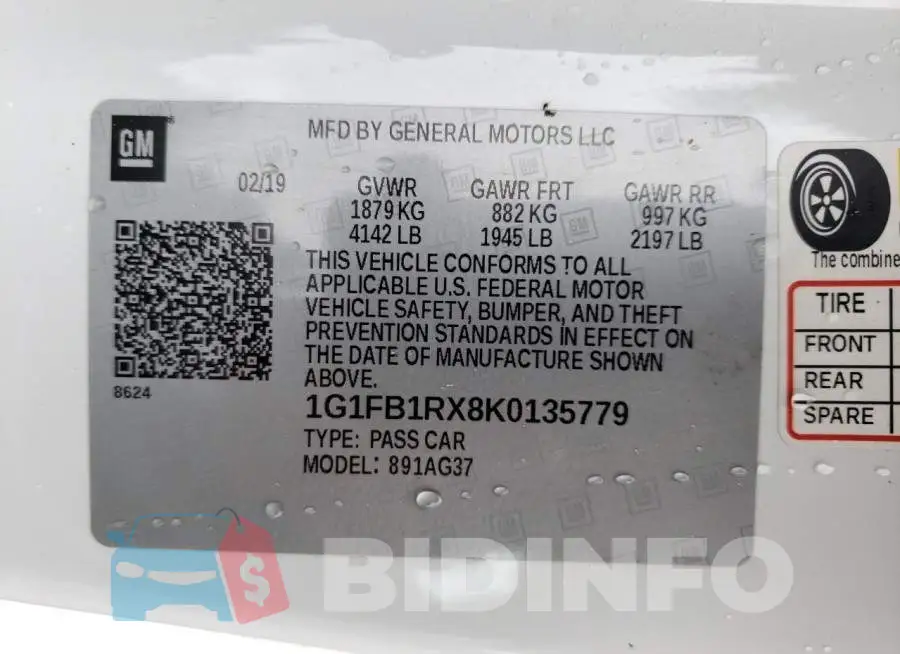 1G1FB1RX8K0135779 Photo# 10