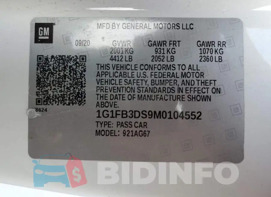 1G1FB3DS9M0104552 Photo# 10