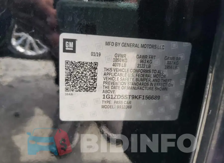 1G1ZD5ST9KF156689 Photo# 10