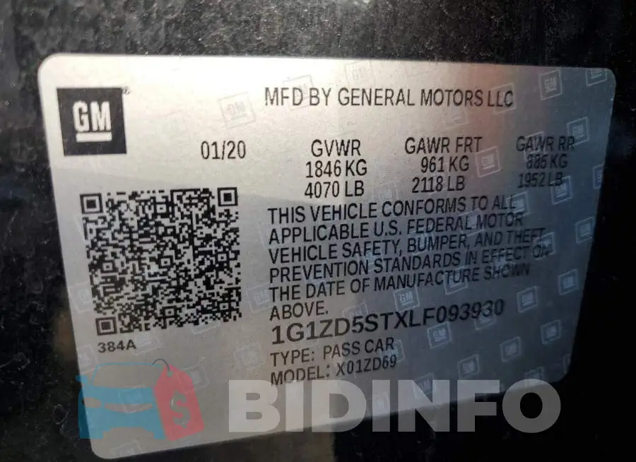 1G1ZD5STXLF093930 Photo# 10