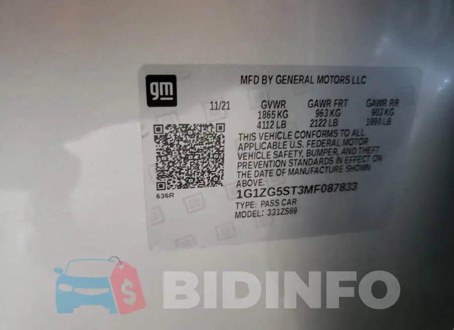1G1ZG5ST3MF087833 Photo# 10