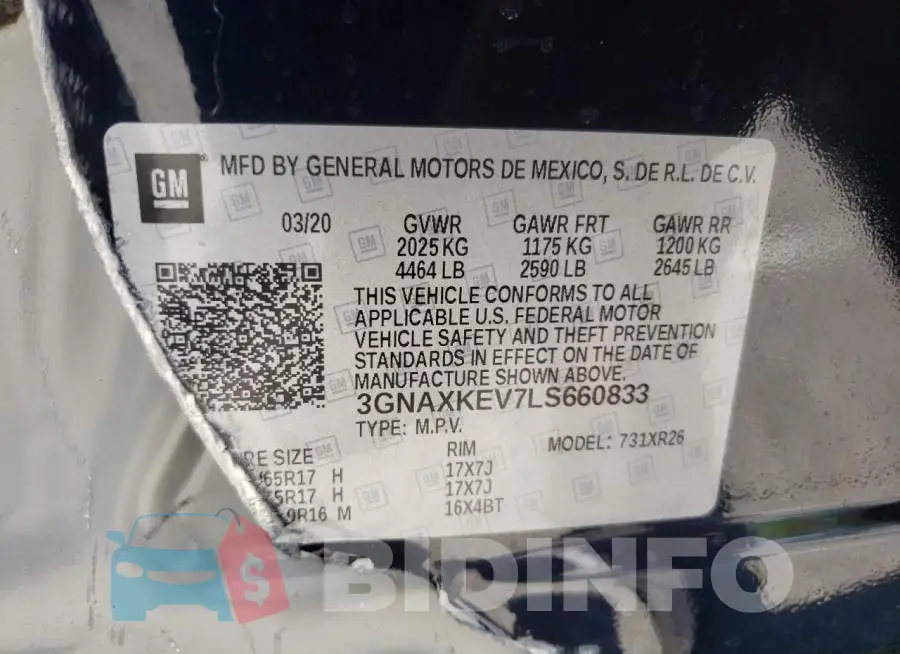 3GNAXKEV7LS660833 Photo# 10