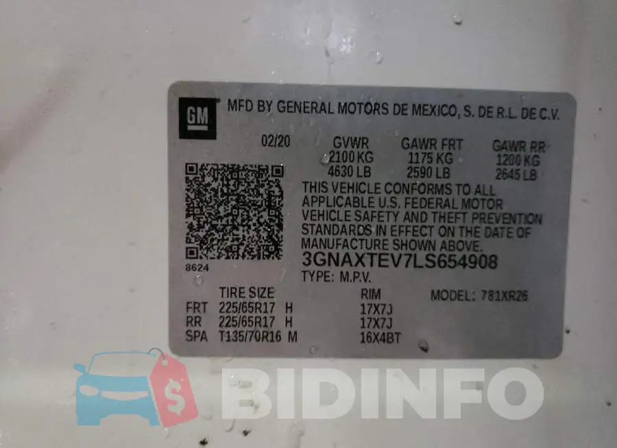 3GNAXTEV7LS654908 Photo# 10