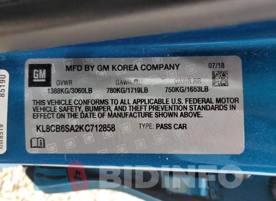 KL8CB6SA2KC712858 Photo# 10