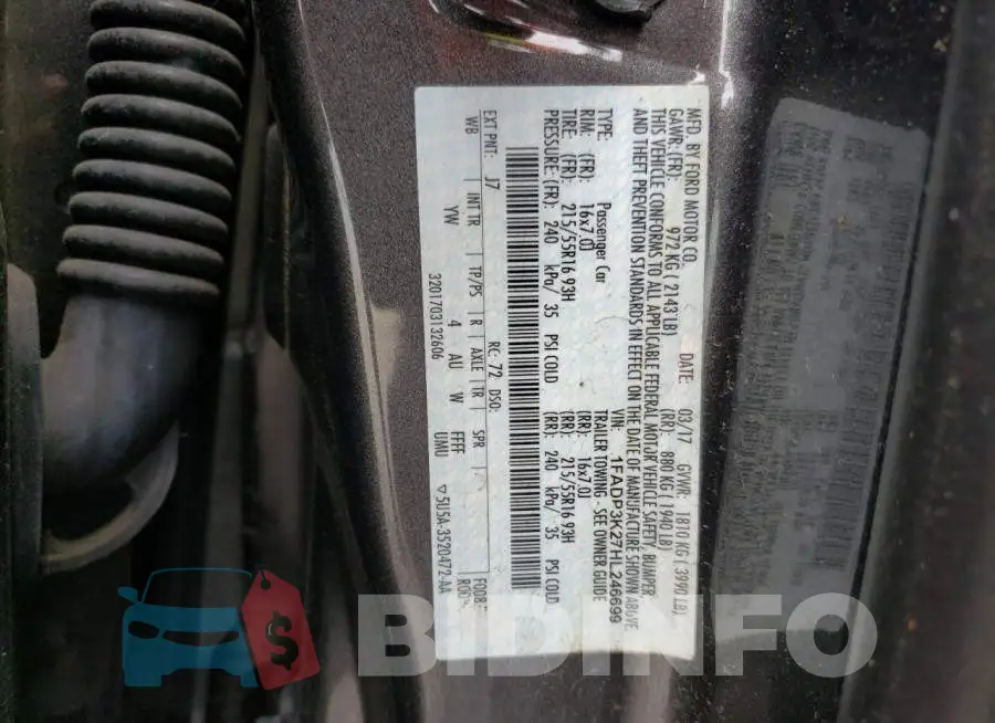 1FADP3K27HL246699 Photo# 10