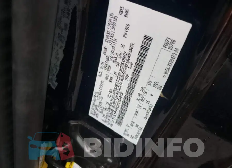 1FTFX1EF6GFD53813 Photo# 10