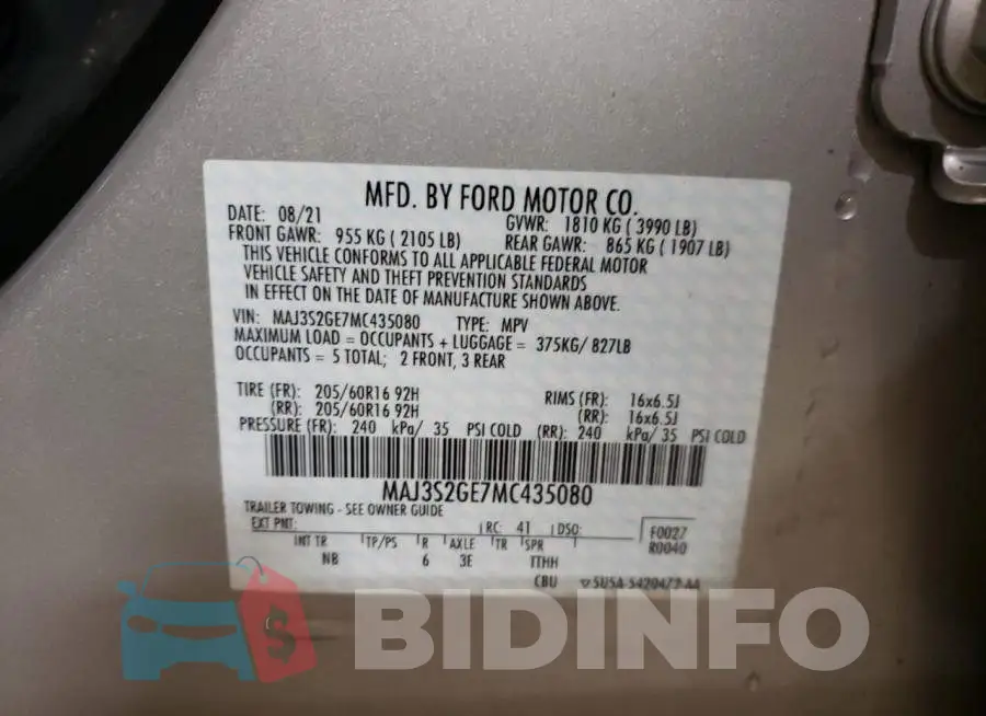 MAJ3S2GE7MC435080 Photo# 10