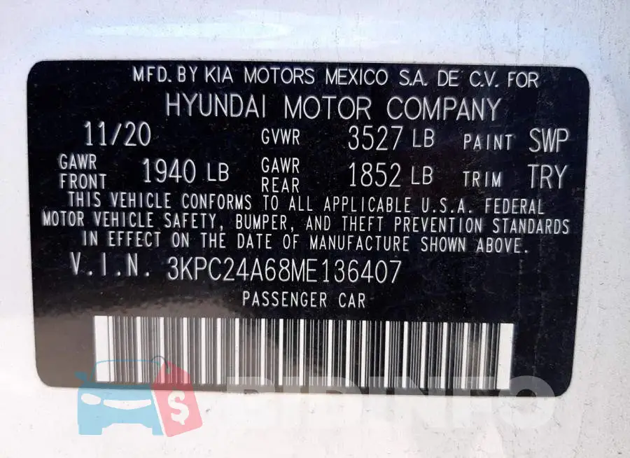3KPC24A68ME136407 Photo# 10