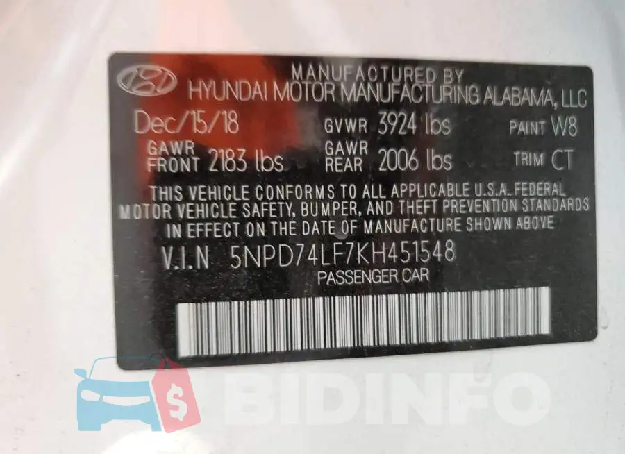 5NPD74LF7KH451548 Photo# 10