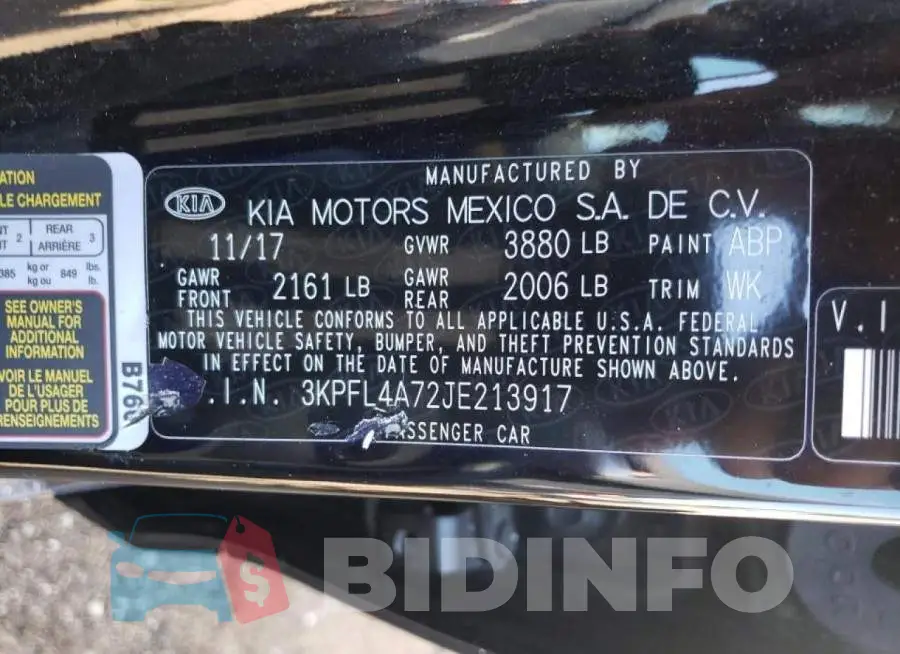 3KPFL4A72JE213917 Photo# 10