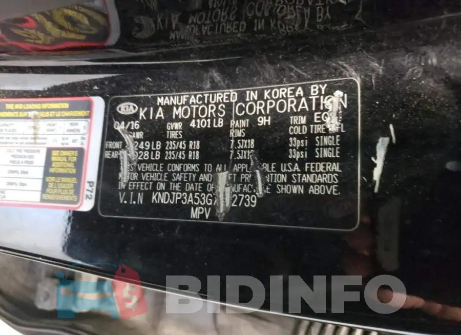 KNDJP3A53G7362739 Photo# 10