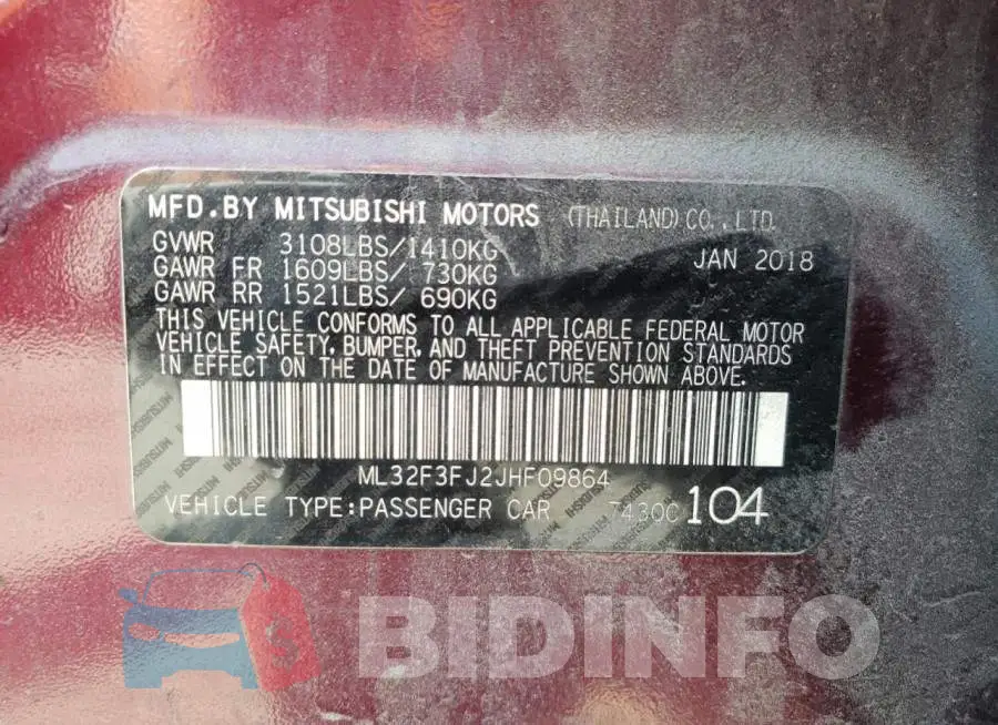 ML32F3FJ2JHF09864 Photo# 10