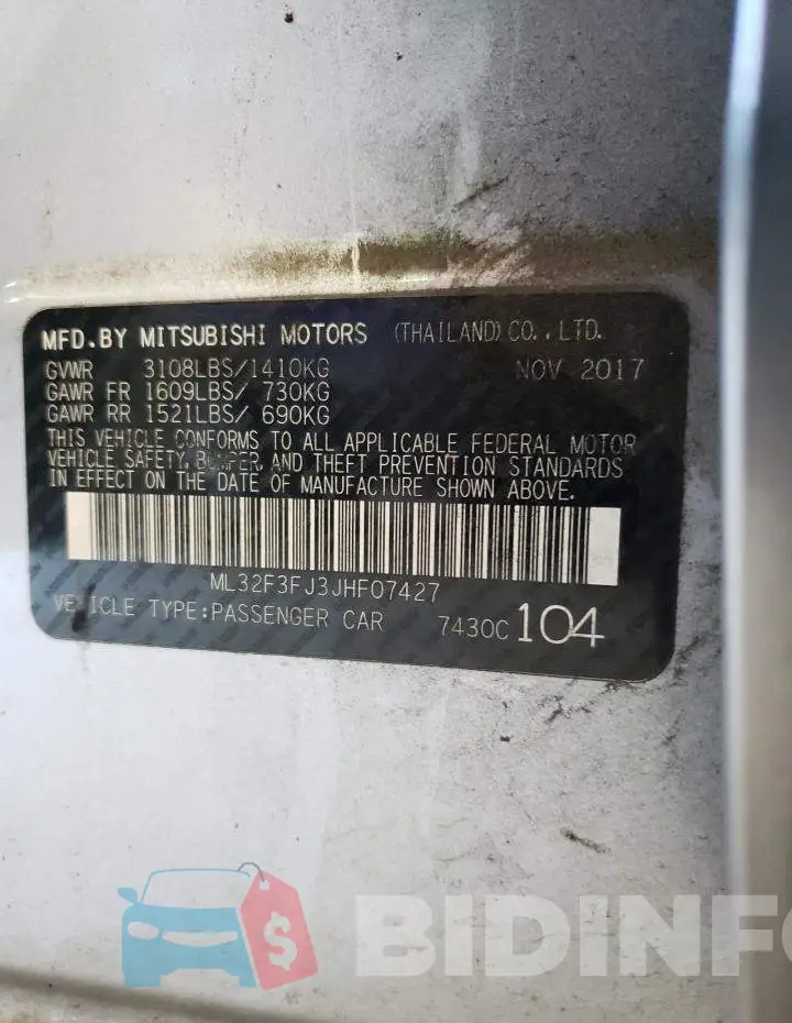 ML32F3FJ3JHF07427 Photo# 10