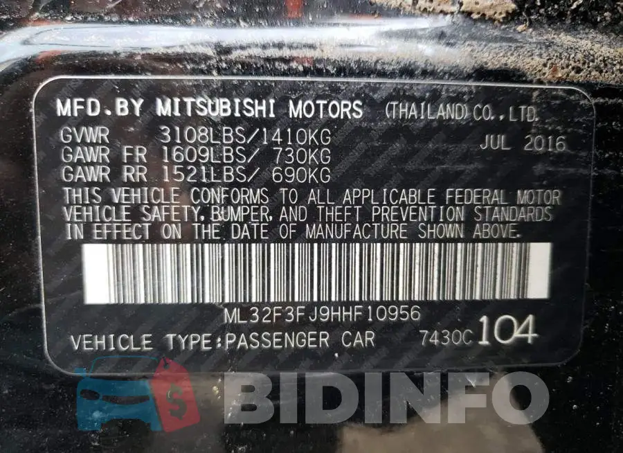 ML32F3FJ9HHF10956 Photo# 10