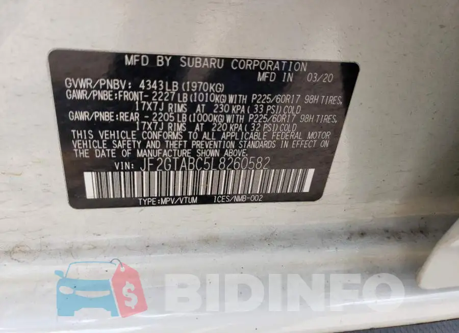 JF2GTABC5L8260582 Photo# 10