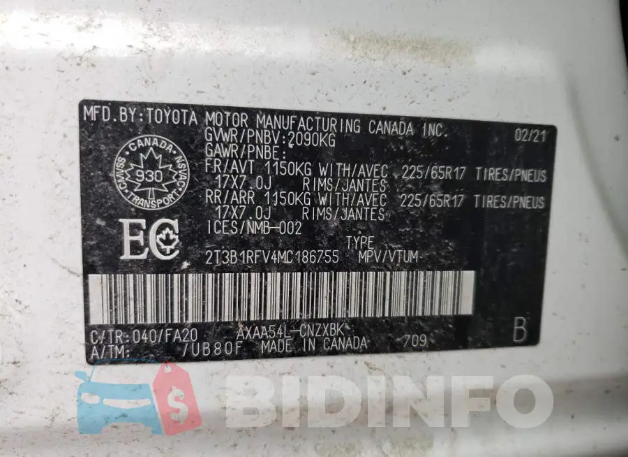 2T3B1RFV4MC186755 Photo# 10