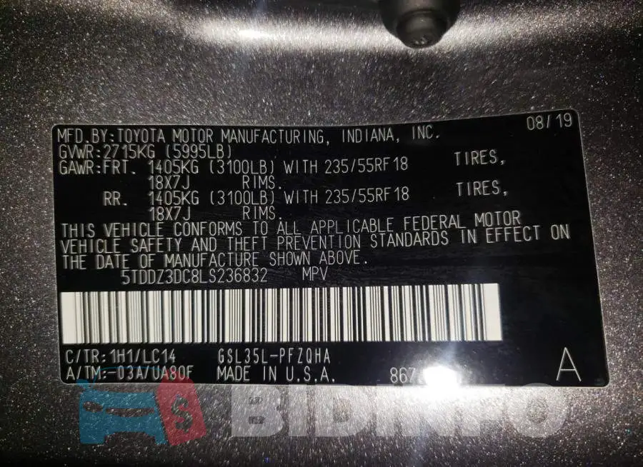 5TDDZ3DC8LS236832 Photo# 10
