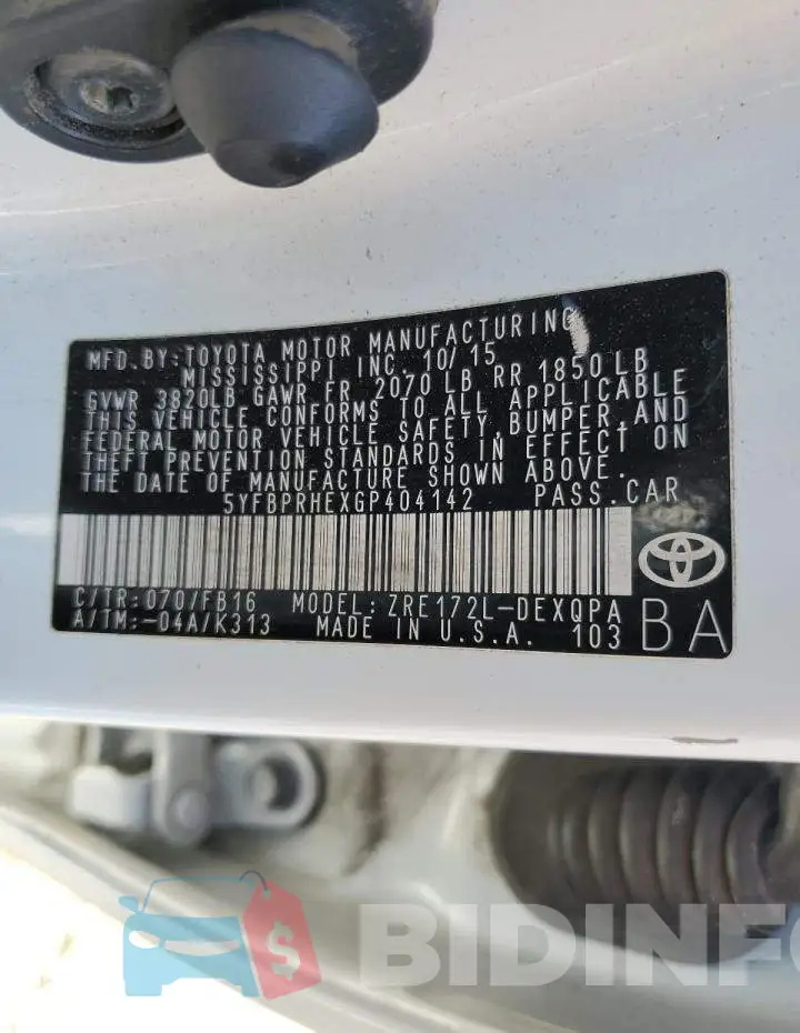 5YFBPRHEXGP404142 Photo# 10