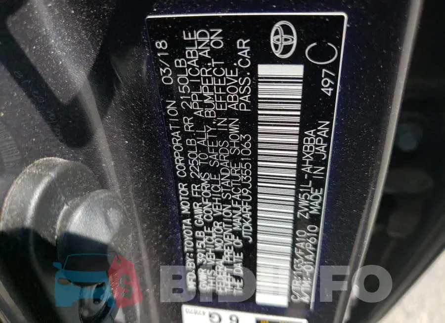 JTDKARFU9J3551063 Photo# 10