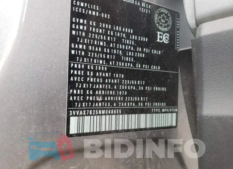 3VVAX7B25NM048655 Photo# 10