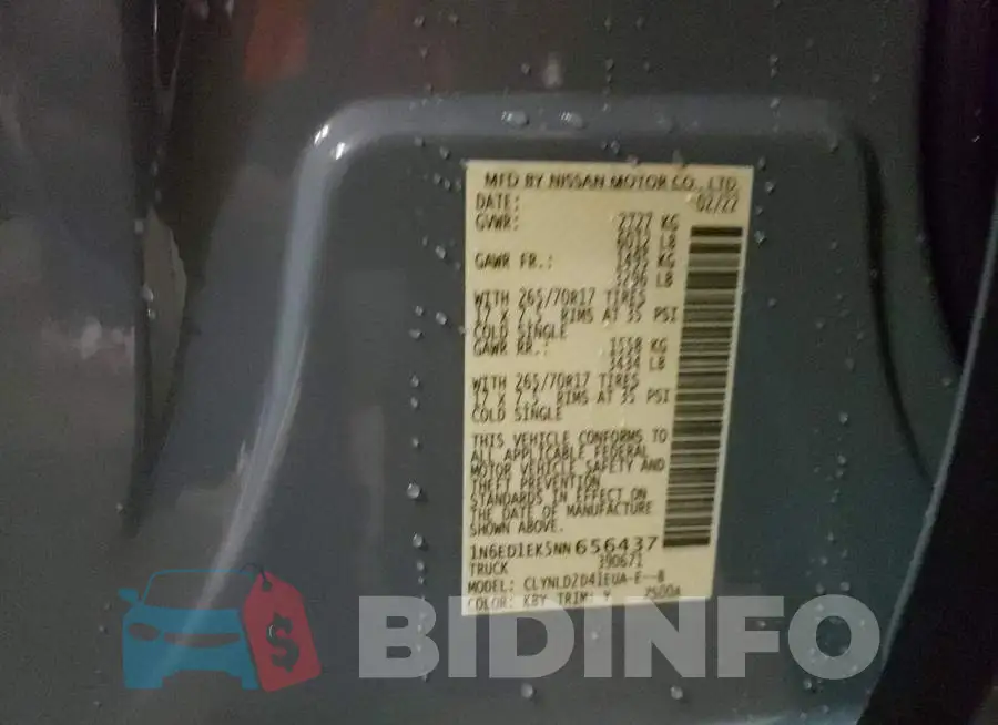 1N6ED1EK5NN656437 Photo# 10