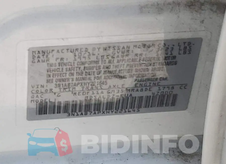3N1AB7APXHY221645 Photo# 10