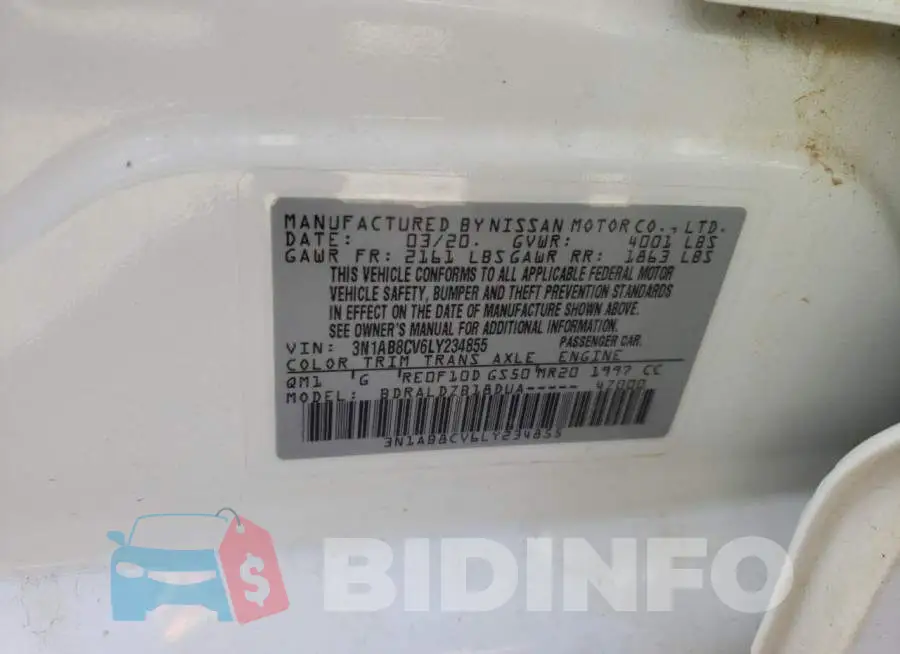 3N1AB8CV6LY234855 Photo# 10