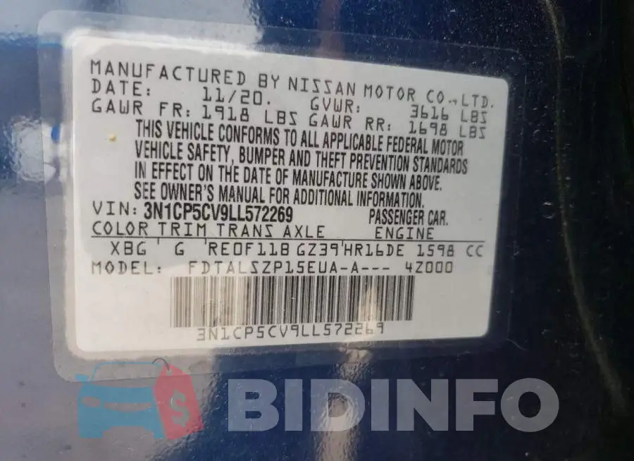 3N1CP5CV9LL572269 Photo# 10