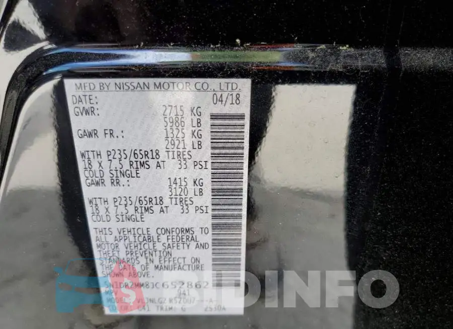 5N1DR2MM8JC652862 Photo# 10