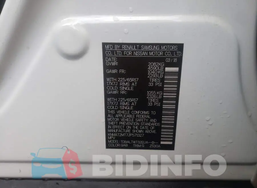 KNMAT2MT7JP571327 Photo# 10