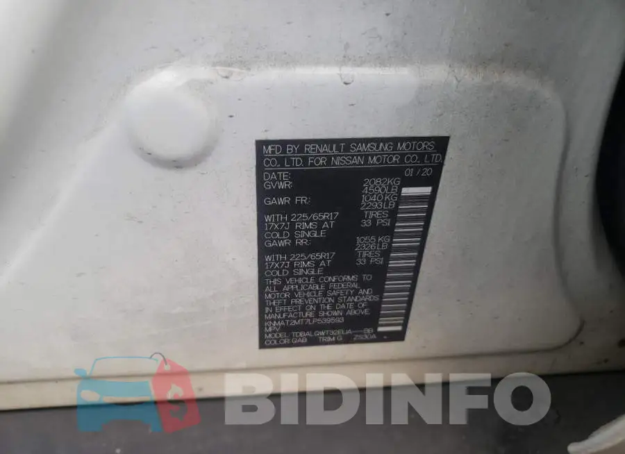 KNMAT2MT7LP539593 Photo# 10