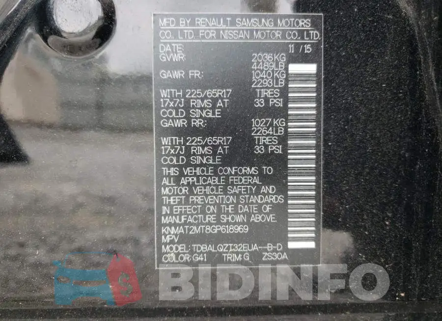KNMAT2MT8GP618969 Photo# 10