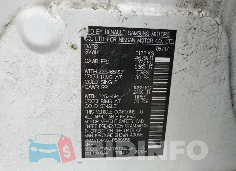 KNMAT2MVXHP589686 Photo# 10