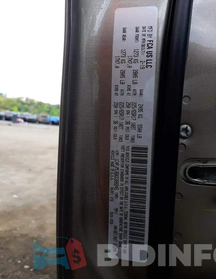 1C4PJMLB6KD398245 Photo# 10